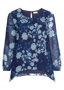 sheego Style, Damen Tunika, Blau / Hellblau