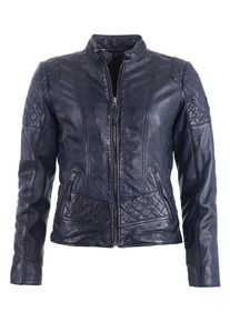Mustang, Damen Lederjacke 'Edith', Navy