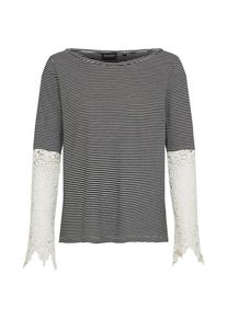 Broadway NYC FASHION, Damen Shirt 'T-SHIRT BROOK', Schwarz / Weiß