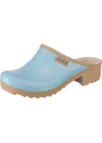 Aigle, Damen Clogs 'VICTORINE SAB', Hellblau / Hellbraun