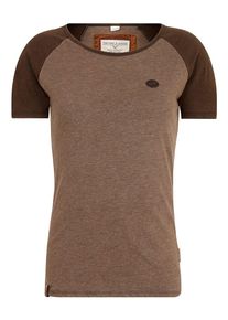 Naketano, Damen Shortsleeve 'Teufel in den H&auml;nden', Dunkelbraun / Braunmeliert