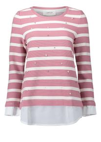 Cartoon, Damen Sweatshirt, Ros&eacute; / Wei&szlig;