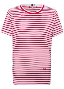 Tommy Hilfiger, Damen T-Shirt, Rot / Wei&szlig;