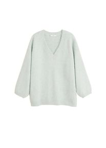 Mango, Damen Pullover 'Mist', Pastellgrün