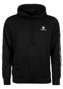 Converse, Herren Kapuzenpullover 'Star Chev Track', Schwarz / Wei&szlig;