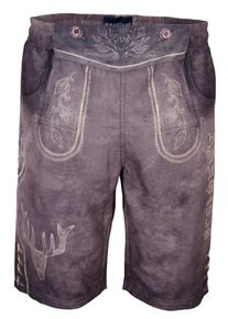 Kr&uuml;ger Buam Kr&uuml;ger Buam, Herren Trachtenbadehose in Lederhosen-Optik, Braun