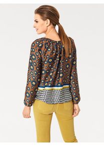 Heine, Damen B.C. BEST CONNECTIONS by Heine Druckbluse mit Carré-Ausschnitt, bunt