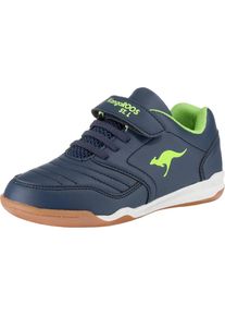 Kangaroos, M&auml;dchen Sportschuhe 'VANDER YARD', Blau / Neongr&uuml;n / Wei&szlig;