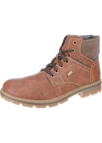 Rieker, Herren Schn&uuml;rboots, Blau / Karamell / Hellbraun