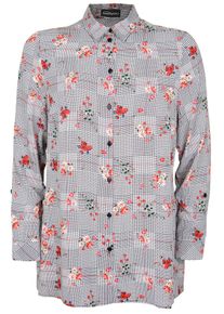 Seeyou, Damen Hemdbluse, Grau / Rot / Schwarz / Wei&szlig;