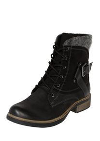 Tamaris, Damen Schn&uuml;rstiefel mit Nieten, Schwarz