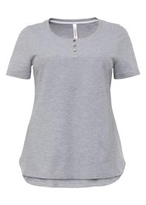 sheego Basic, Damen Shirt, Graumeliert