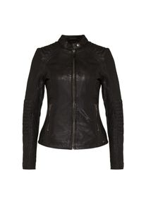 tigha, Damen Lederjacke 'Ilva', Schwarz