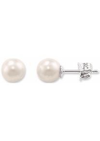 Thomas Sabo, Damen Paar Ohrstecker 'H1430-028-14', Silber / Perlweiß