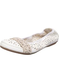 Rieker, Damen Ballerinas, Weiß