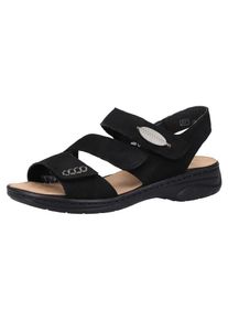 Rieker, Damen Sandalen, Schwarz