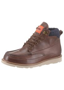 Superdry, Herren Schnürboots, Blau / Dunkelbraun