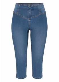 Arizona, Damen Caprijeans 'Shaping', Blue Denim