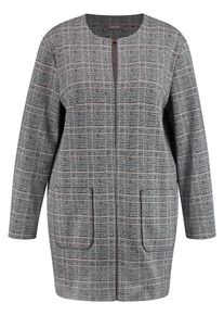 SAMOON, Damen Jacke, Dunkelgrau / Weiß