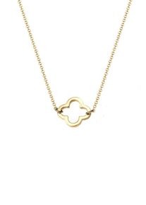Elli, Damen Halskette 'Kleeblatt', Gold
