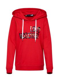 Love Moschino, Damen Sweatshirt 'FELPA CON CAPPUCCIO ST. ALFABETO', Rot