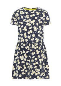 name it, Mädchen Kleid, Navy / Limone / Weiß