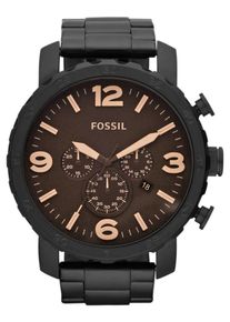 Fossil, Herren Chronograph 'NATE, JR1356', Braun / Schwarz