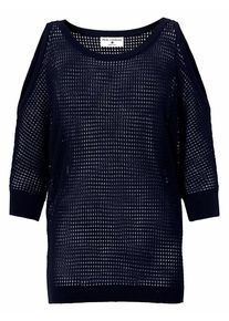 Heine, Damen Pullover mit Cut-Outs, Schwarz