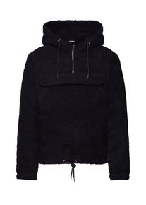 Urban Classics, Damen Sweatshirt 'Ladies Sherpa Pull Over Hoody', Schwarz