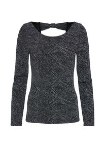 Only, Damen Shirt, Schwarz / Silber
