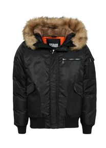 Urban Classics, Herren Bomberjacke 'Hooded Heavy', Schwarz