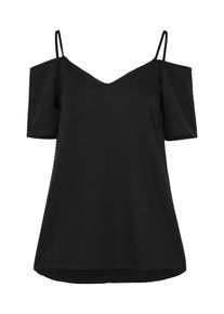 boohoo, Damen Cold-Shoulder Shirt 'Eliza', Schwarz