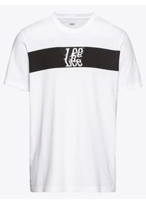 Lee, Herren T-Shirt 'BANNER TEE', Schwarz / Weiß