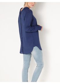 Sandwich, Damen Blouse 'Woven', Dunkelblau