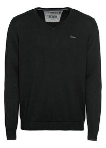 s.Oliver RED LABEL, Herren Pullover, Schwarz