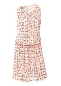 Heine, Damen Kleid, Koralle / Weiß
