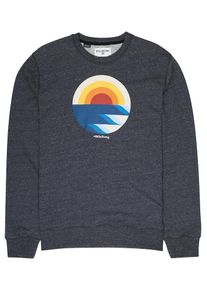 Billabong, Herren Sweatshirt 'Rising Crew', Schwarzmeliert