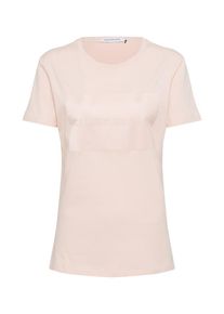 Calvin Klein Jeans, Damen T Shirt 'INSTITUTIONAL SATIN BOX LOGO REGULAR ', Rosa