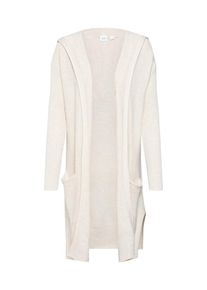 GAP, Damen Strickjacke 'TXT HOODED OPEN 3RD', Creme