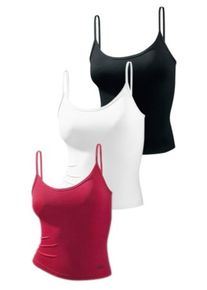 Vivance, Damen Top, Rot / Schwarz / Wei&szlig;