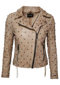 Maze, Damen Jacke 'Heart', Hellbeige / Schwarz