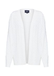 Object, Damen Strickjacke 'OBJCAROLA L/S KNIT CARDIGAN SEASONAL', Wei&szlig;