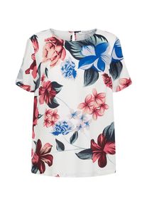 Pieces, Damen Blusenshirt, Mischfarben / Wei&szlig;