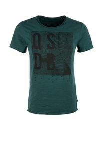 Q/S Designed By, Herren Shirt, Smaragd / Schwarz