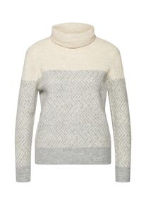 Only, Damen Pullover, Beige / Grau / Wei&szlig;