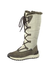 Marco Tozzi, Damen Stiefel, Khaki / Wei&szlig;
