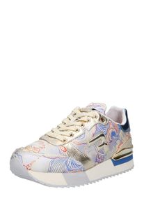 Replay, Damen Sneaker 'WOLLWOOD', Beige / Blau / Gold