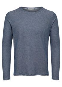 Selected Homme, Herren Strickpullover, Rauchblau
