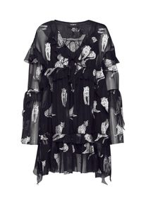 THE KOOPLES, Damen Kleid 'FROB18039K', Schwarz / Naturweiß