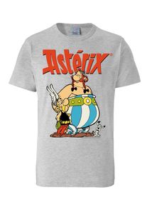 logoshirt, Herren T-Shirt 'Asterix & Obelix', Grau